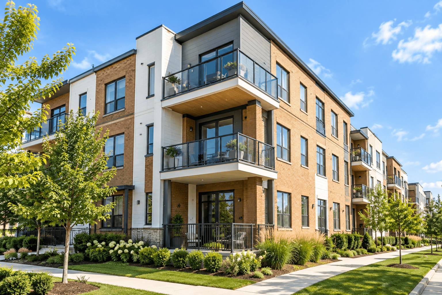 A modern apartment community